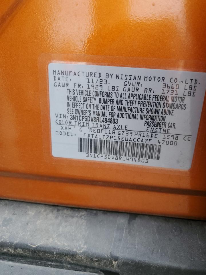 2024 NISSAN KICKS SR VIN:3N1CP5DV8RL494803