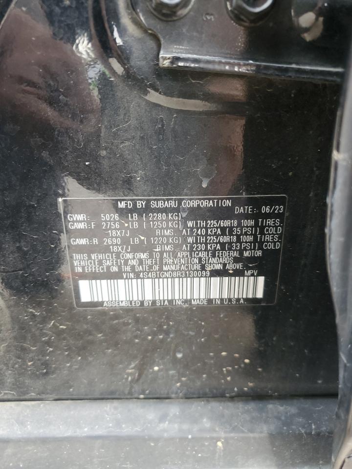 2024 SUBARU OUTBACK LIMITED XT VIN:4S4BTGND8R3130099