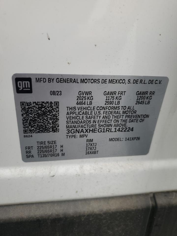 2024 CHEVROLET EQUINOX LS VIN:3GNAXHEG1RL142224