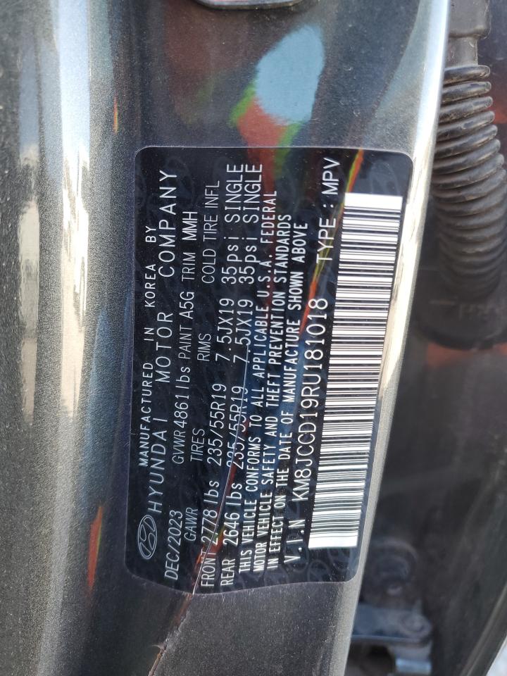 2024 HYUNDAI TUCSON SEL CONVENIENCE VIN:KM8JCCD19RU181018