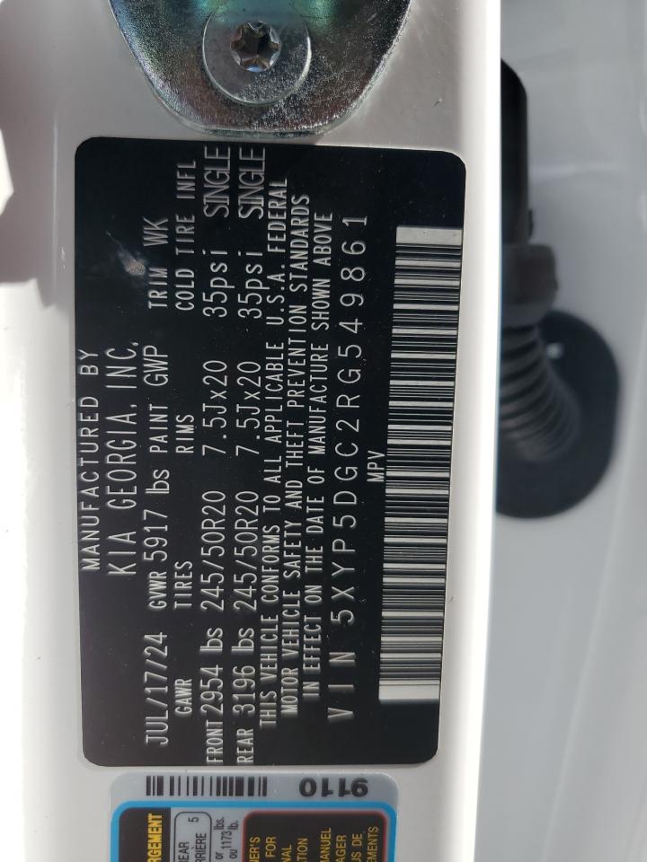 2024 KIA TELLURIDE SX VIN:5XYP5DGC2RG549861