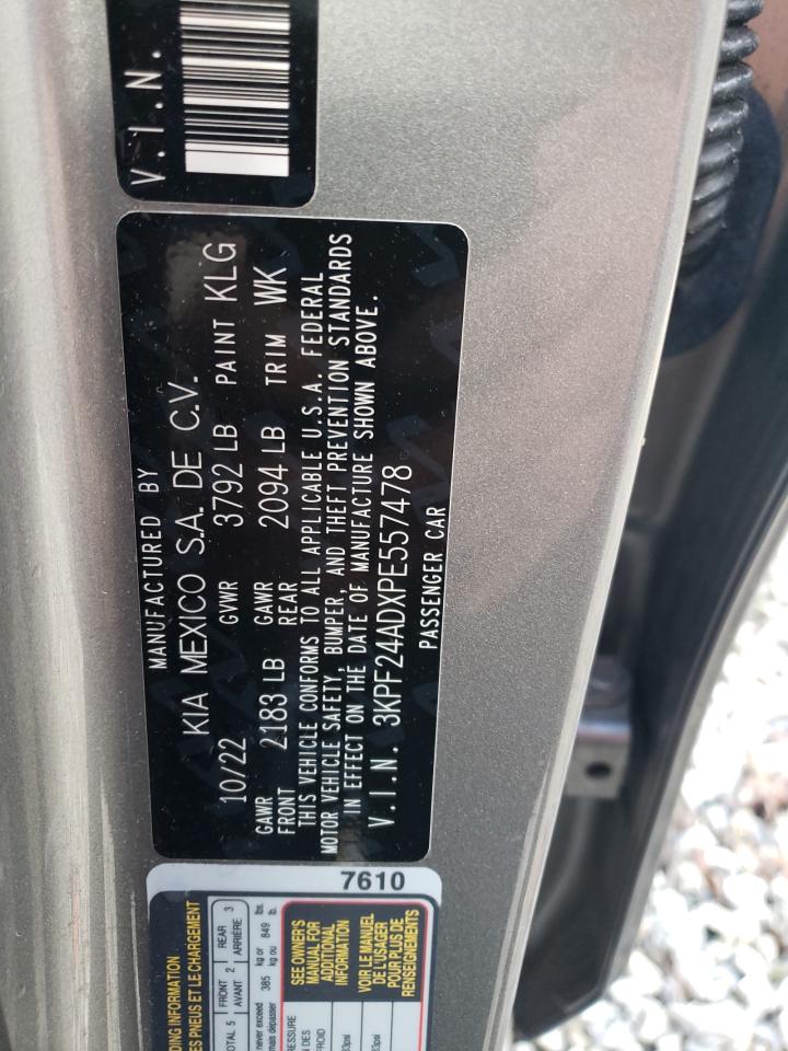 2023 KIA FORTE LX VIN:3KPF24ADXPE557478