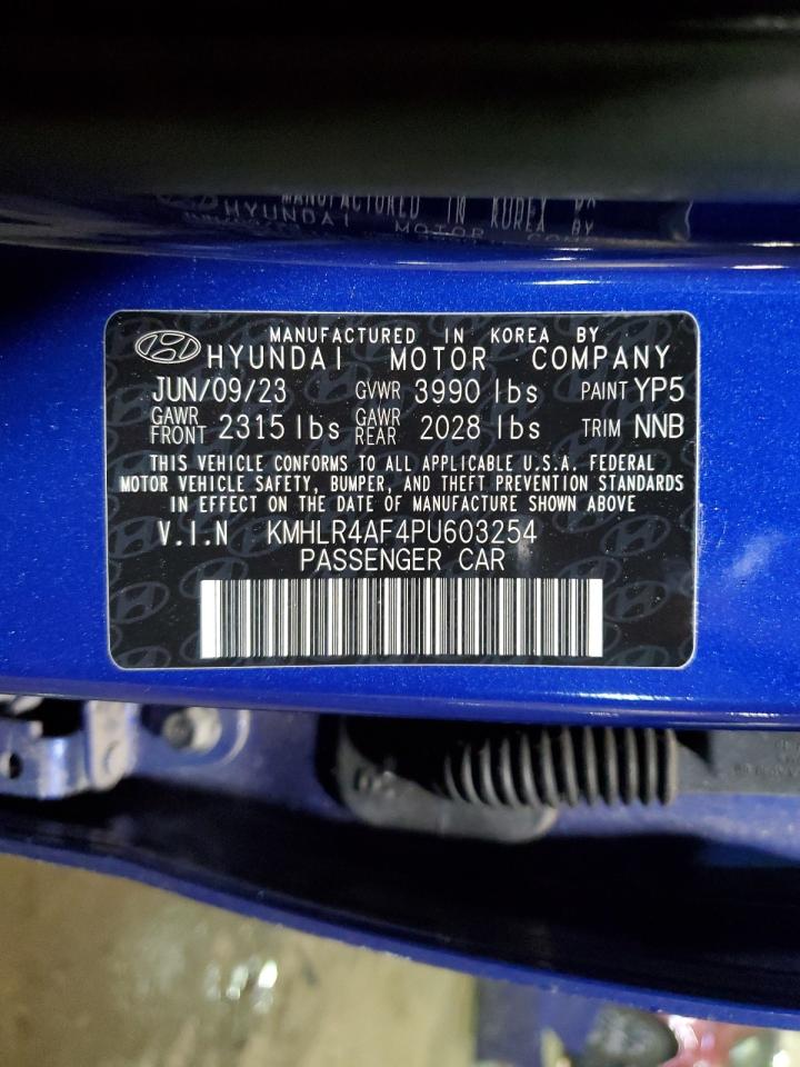 2023 HYUNDAI ELANTRA N LINE VIN:KMHLR4AF4PU603254