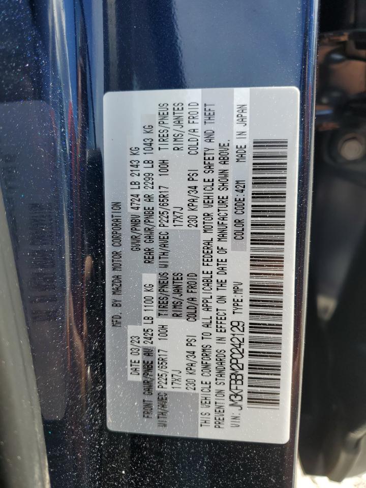 2023 MAZDA CX-5 SELECT VIN:JM3KFBBM2P0242129