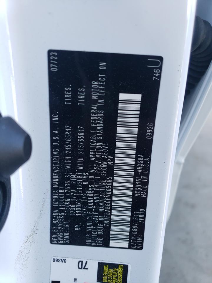 2023 TOYOTA COROLLA CROSS LE VIN:7MUFBABG0PV005085