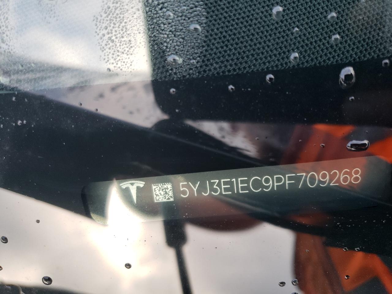2023 TESLA MODEL 3 VIN:5YJ3E1EC9PF709268