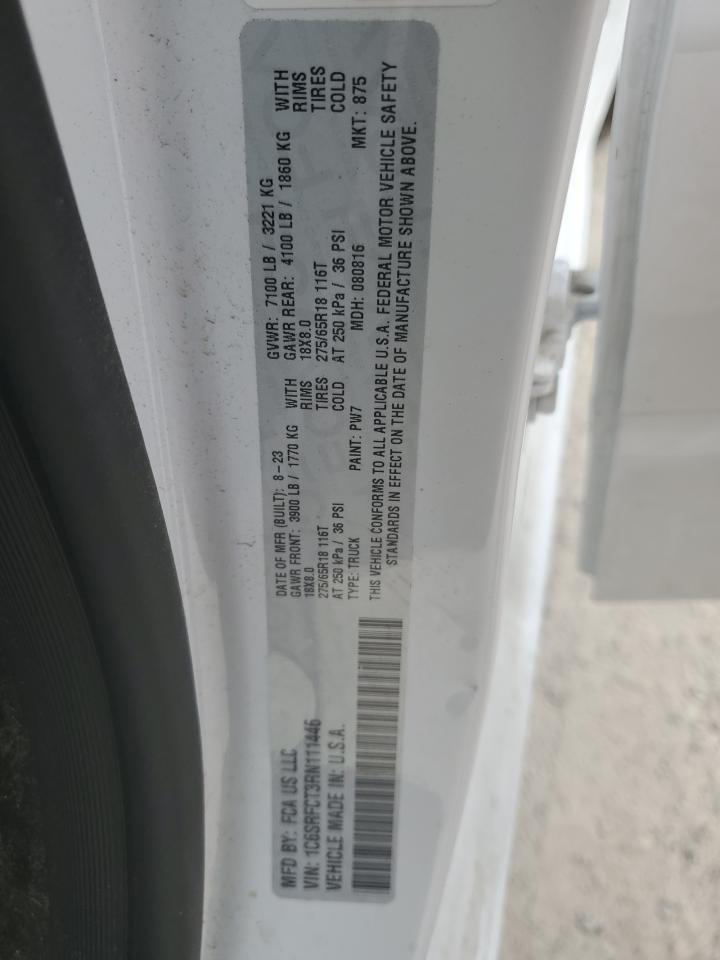 2024 RAM 1500 TRADESMAN VIN:1C6SRFCT3RN111446