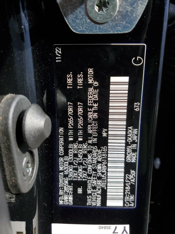 2023 TOYOTA 4RUNNER SE VIN:JTELU5JR8P6118165