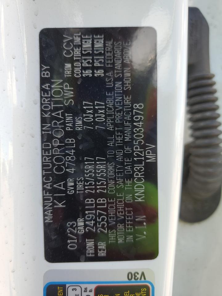 2023 KIA NIRO WIND VIN:KNDCR3L12P5034978