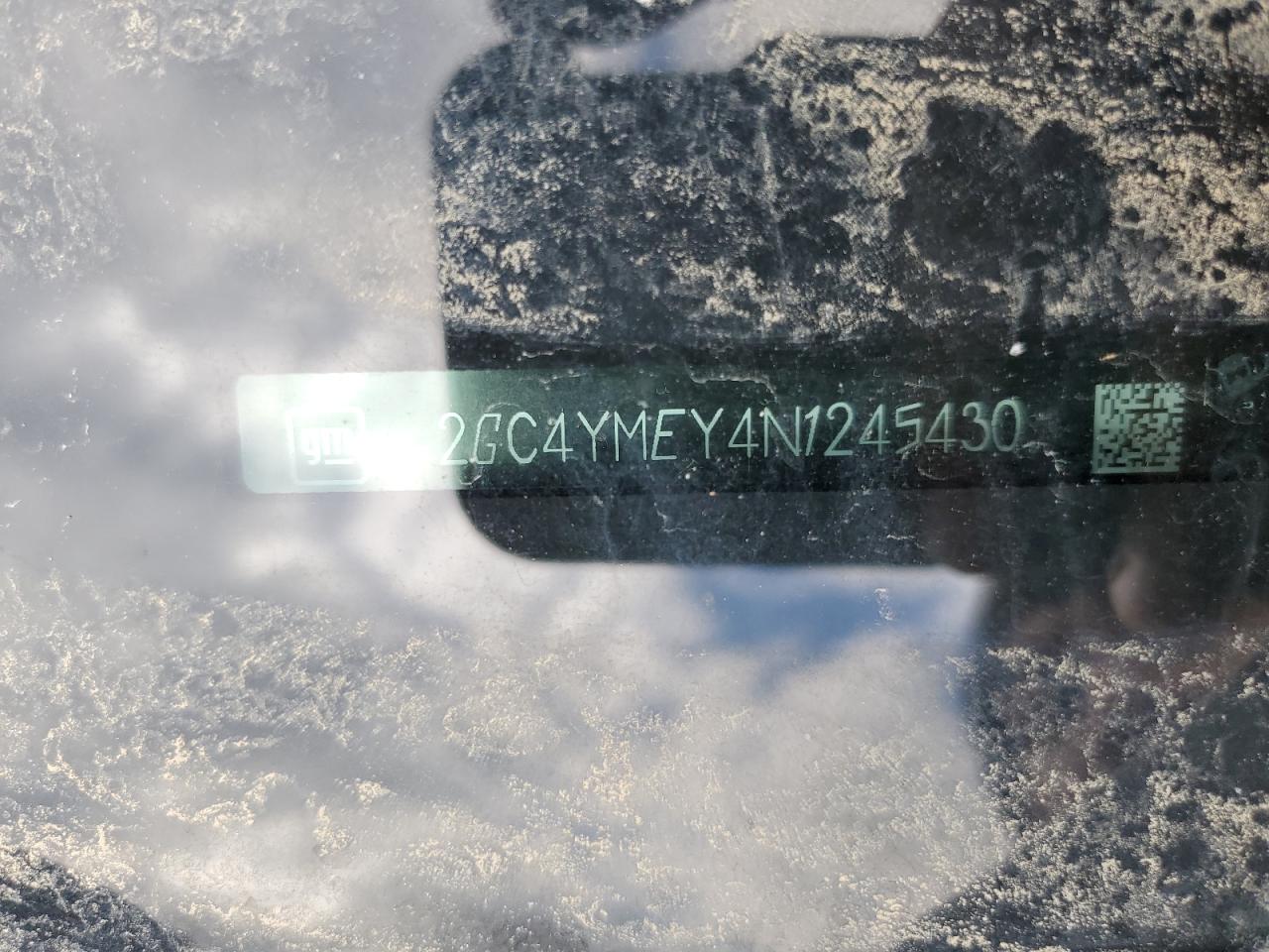 2022 CHEVROLET SILVERADO K2500 CUSTOM VIN:2GC4YMEY4N1245430