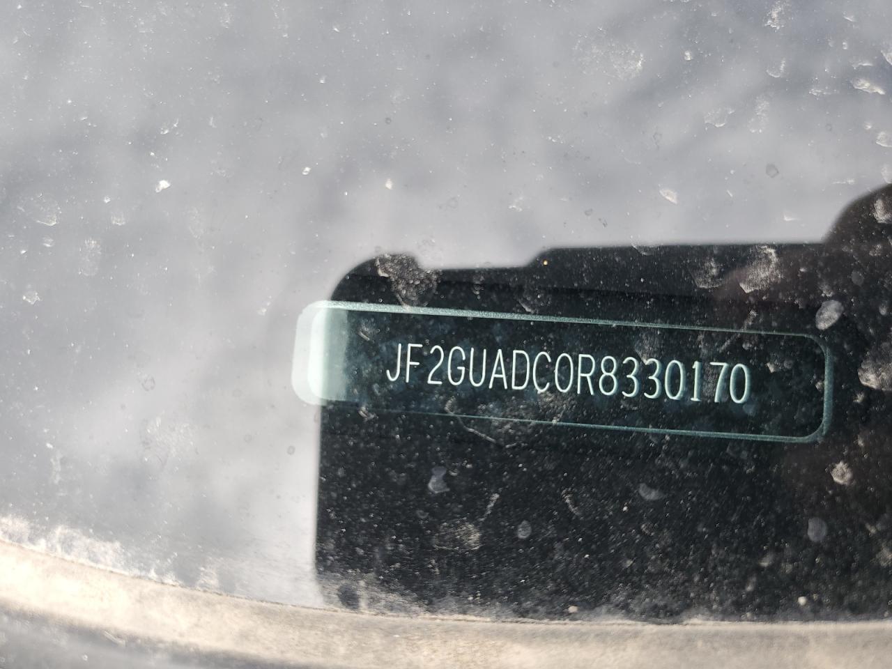 2024 SUBARU CROSSTREK PREMIUM VIN:JF2GUADC0R8330170