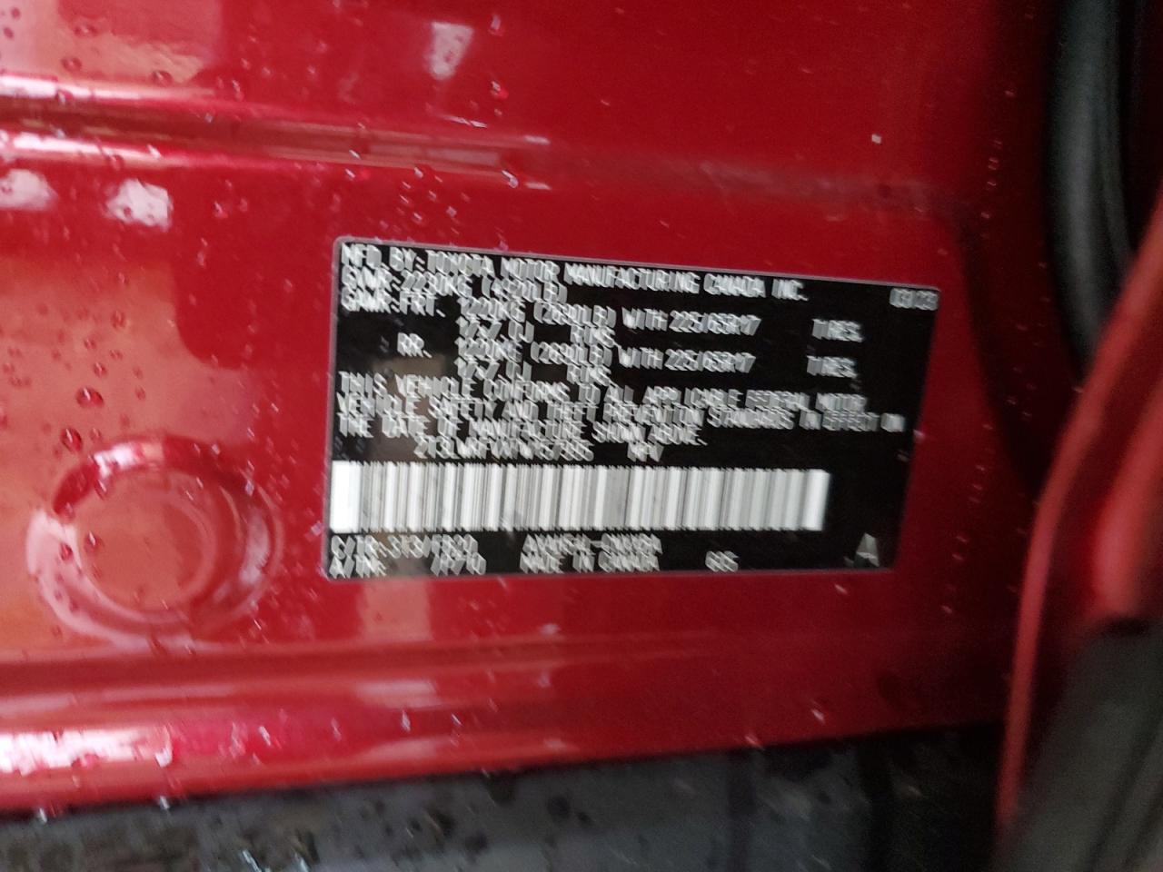 2023 TOYOTA RAV4 LE VIN:2T3LWRFVXPW157995