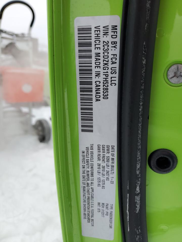 2023 DODGE CHALLENGER GT VIN:2C3CDZKG1PH528530