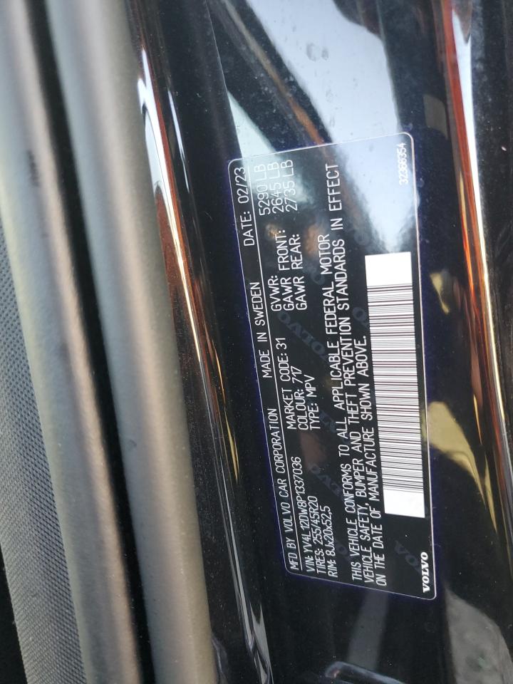 2023 VOLVO XC60 PLUS VIN:YV4L12DW8P1337036