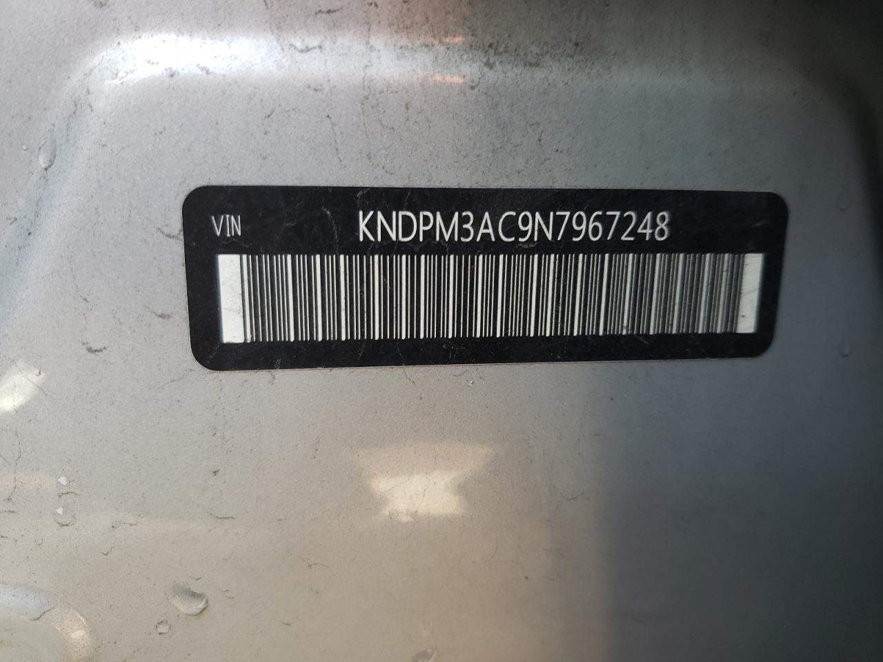 2022 KIA SPORTAGE LX VIN:KNDPM3AC9N7967248