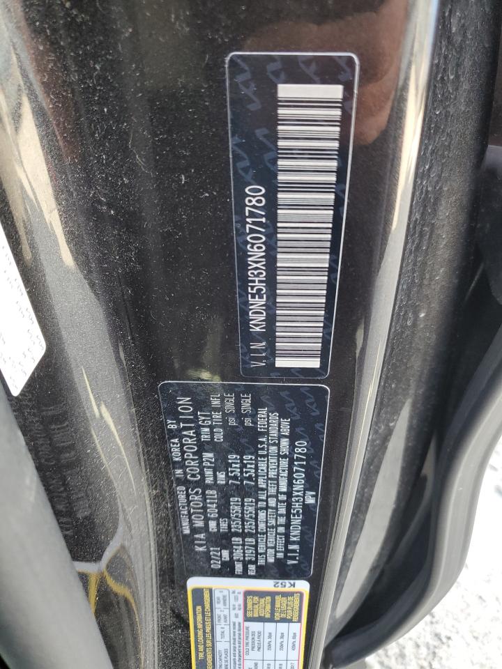 2022 KIA CARNIVAL SX PRESTIGE VIN:KNDNE5H3XN6071780