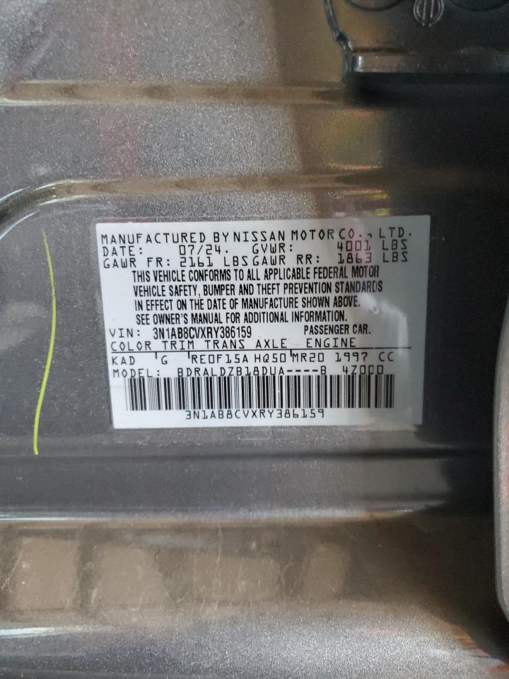 2024 NISSAN SENTRA SV VIN:3N1AB8CVXRY386159