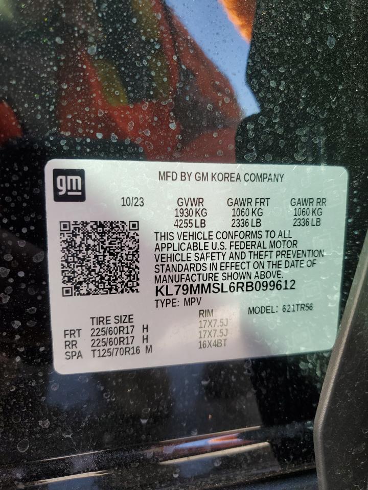 2024 CHEVROLET TRAILBLAZER LS VIN:KL79MMSL6RB099612