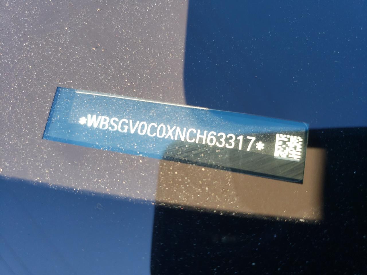 2022 BMW M8 VIN:WBSGV0C0XNCH63317