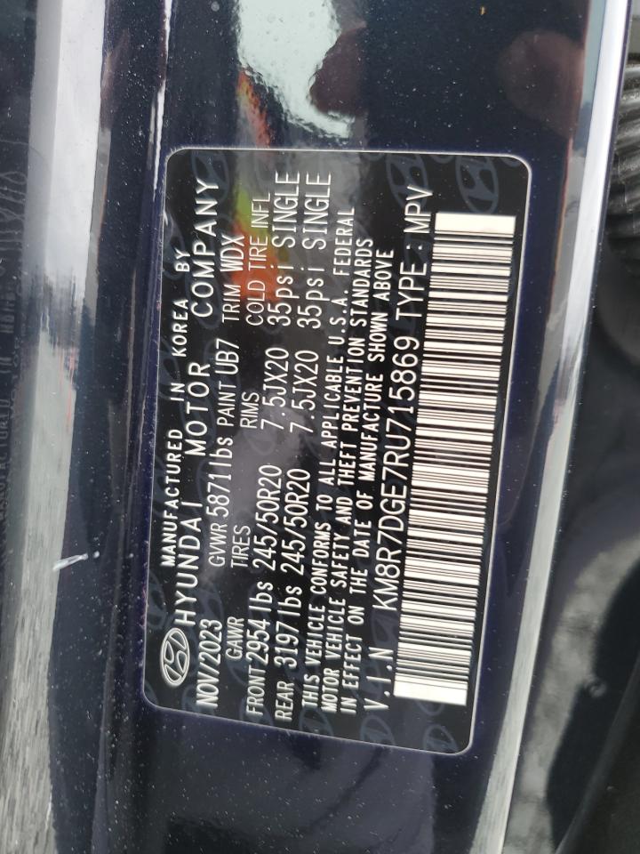 2024 HYUNDAI PALISADE CALLIGRAPHY VIN:KM8R7DGE7RU715869