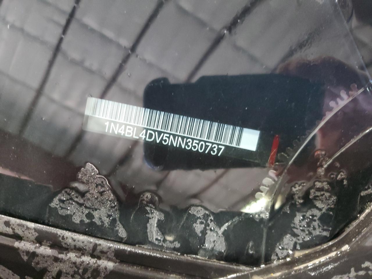 2022 NISSAN ALTIMA SV VIN:1N4BL4DV5NN350737