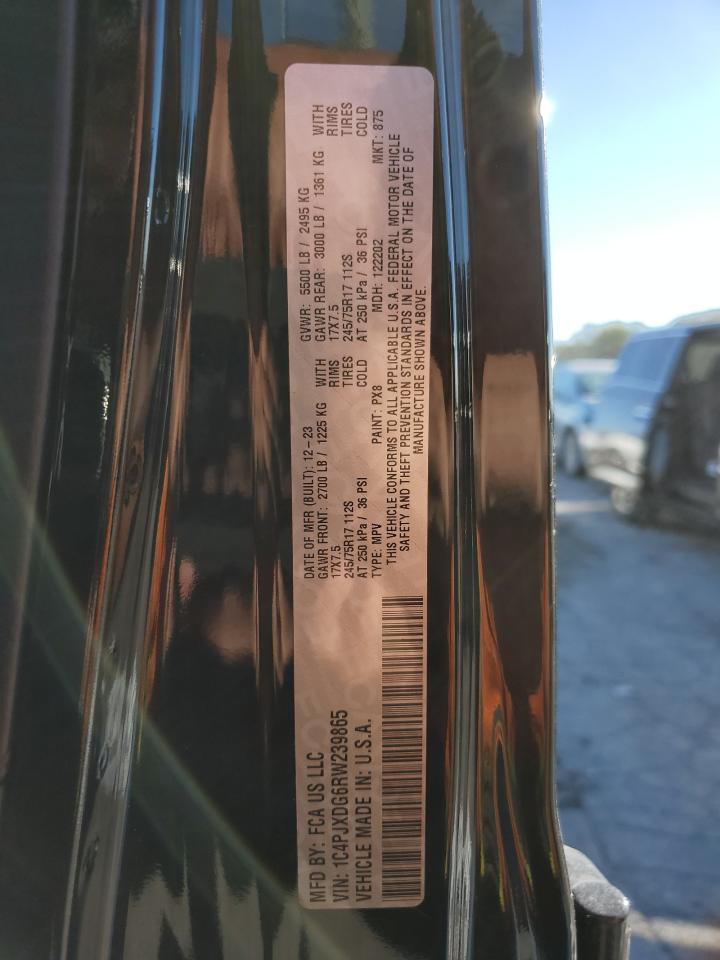 2024 JEEP WRANGLER SPORT VIN:1C4PJXDG6RW239865