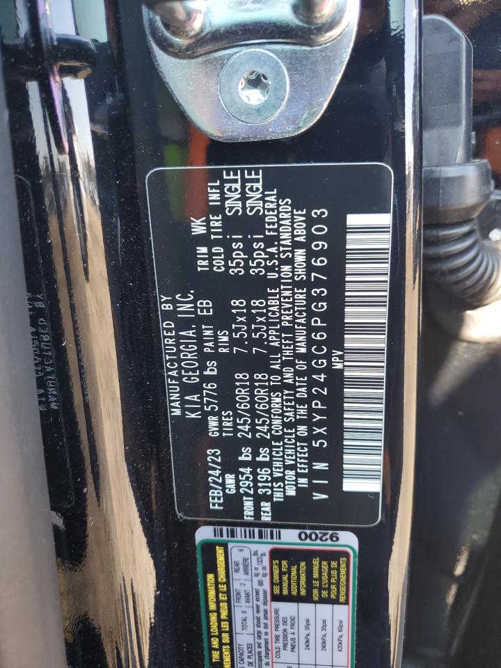 2023 KIA TELLURIDE LX VIN:5XYP24GC6PG376903