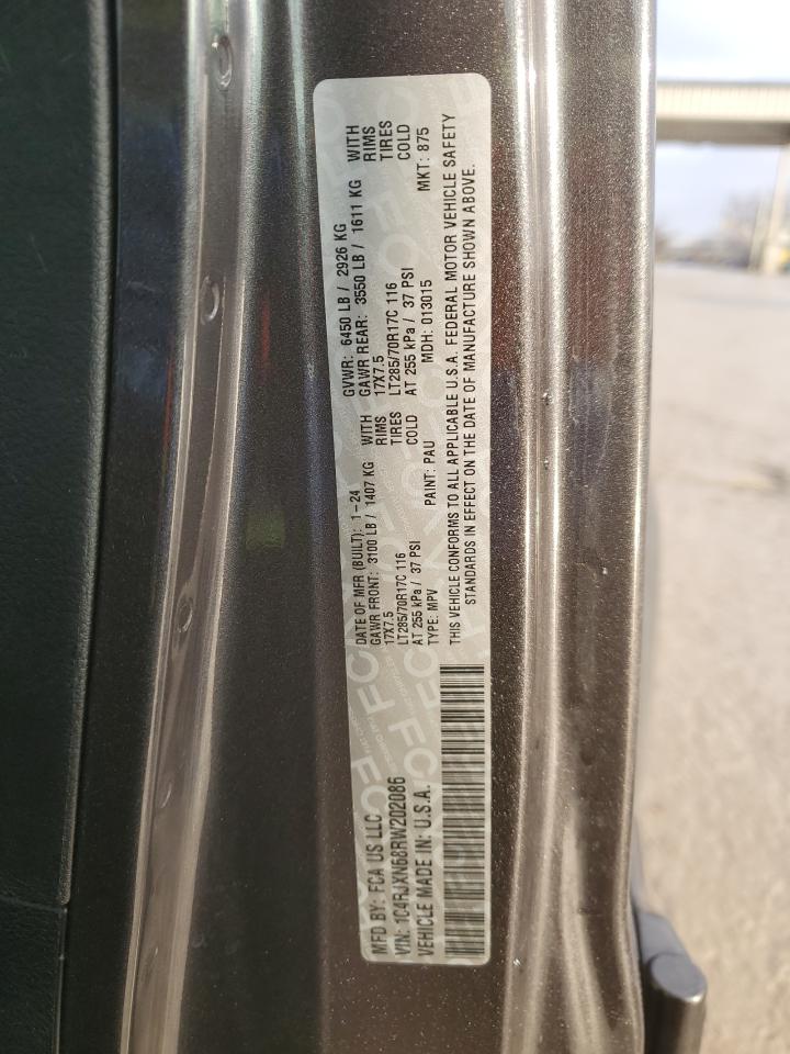 2024 JEEP WRANGLER 4XE VIN:1C4RJXN68RW202086