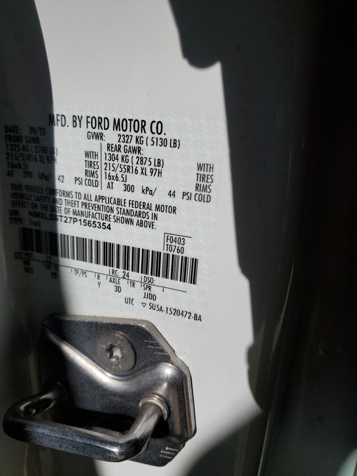 2023 FORD TRANSIT CONNECT XLT VIN:NM0LS6T27P1565354