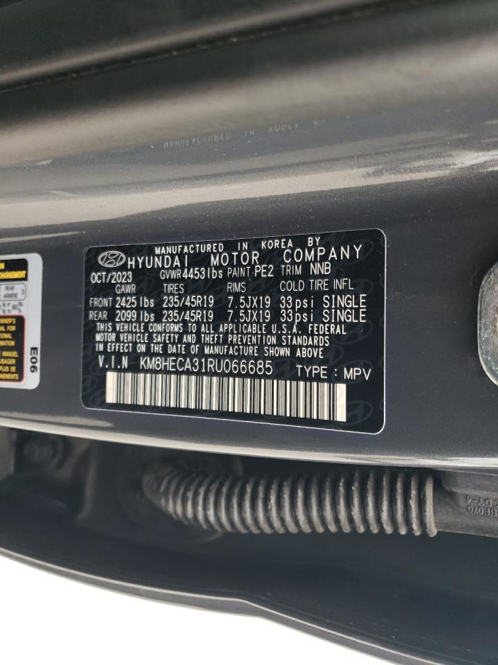 2024 HYUNDAI KONA LIMITED VIN:KM8HECA31RU066685