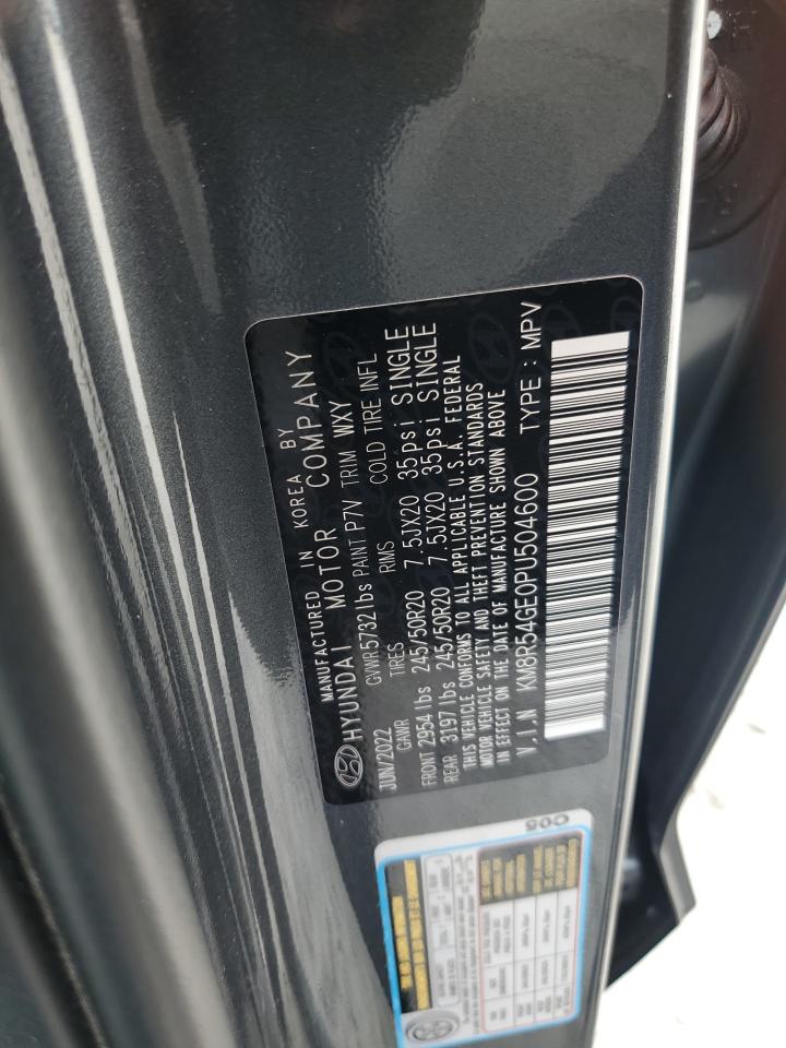 2023 HYUNDAI PALISADE LIMITED VIN:KM8R54GE0PU504600