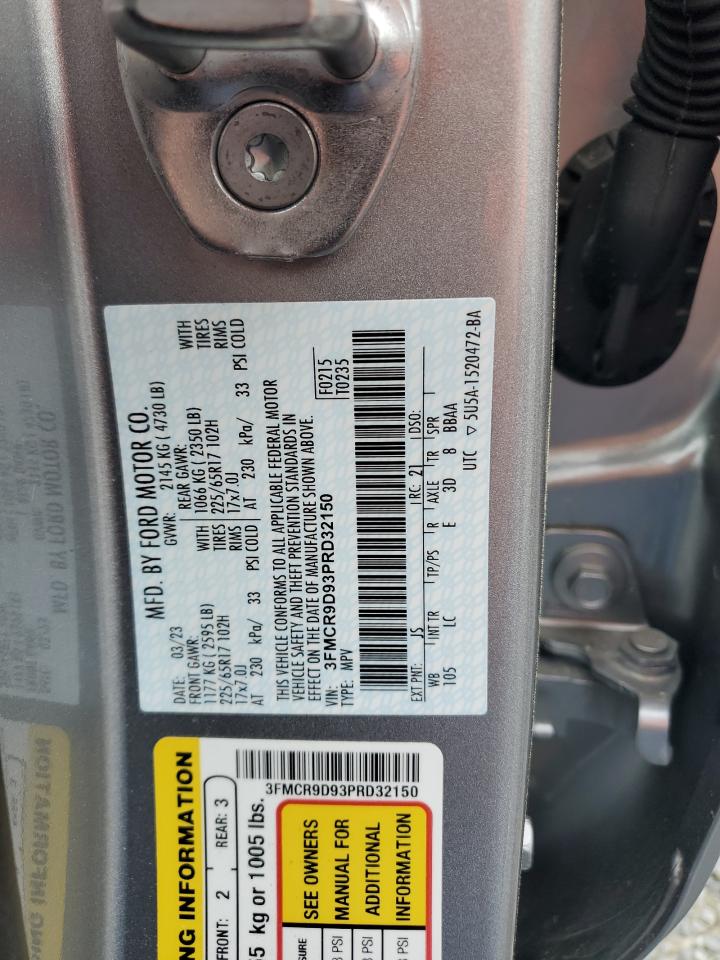 2023 FORD BRONCO SPORT BADLANDS VIN:3FMCR9D93PRD32150