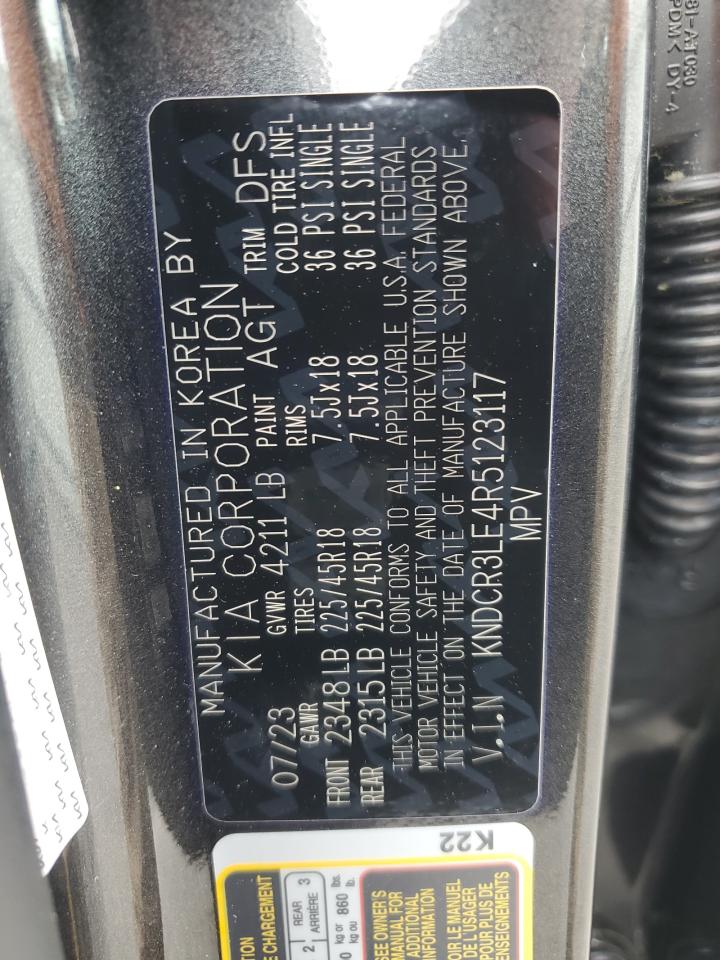 2024 KIA NIRO EX VIN:KNDCR3LE4R5123117