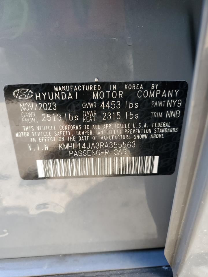 2024 HYUNDAI SONATA SEL VIN:KMHL14JA3RA355563
