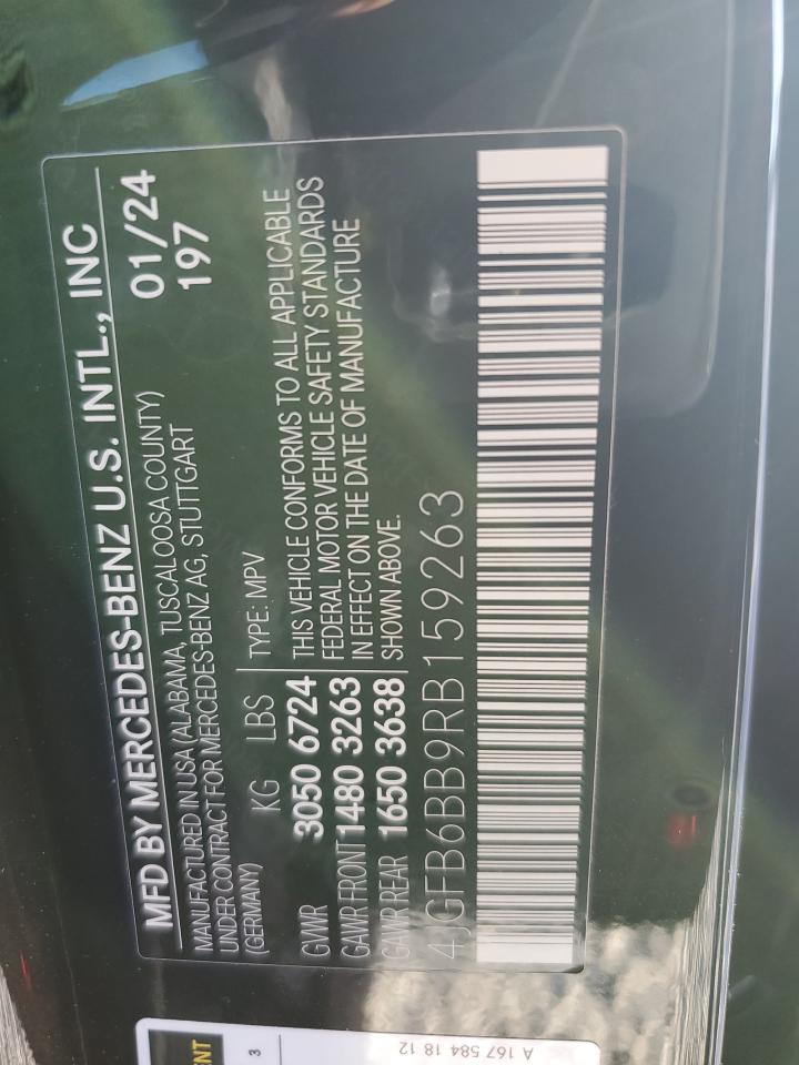 2024 MERCEDES-BENZ GLE AMG 53 4MATIC VIN:4JGFB6BB9RB159263