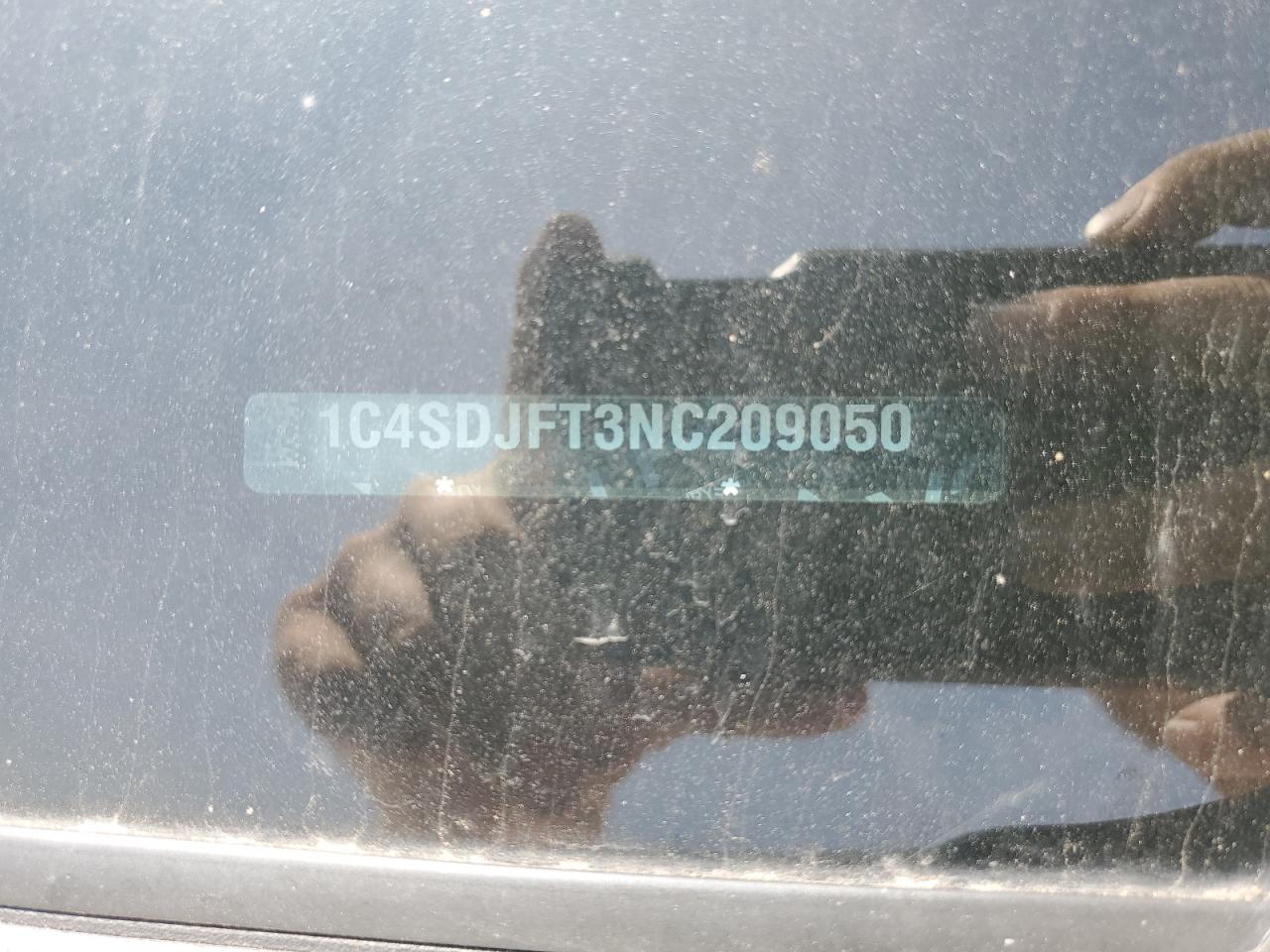 2022 DODGE DURANGO PURSUIT VIN:1C4SDJFT3NC209050