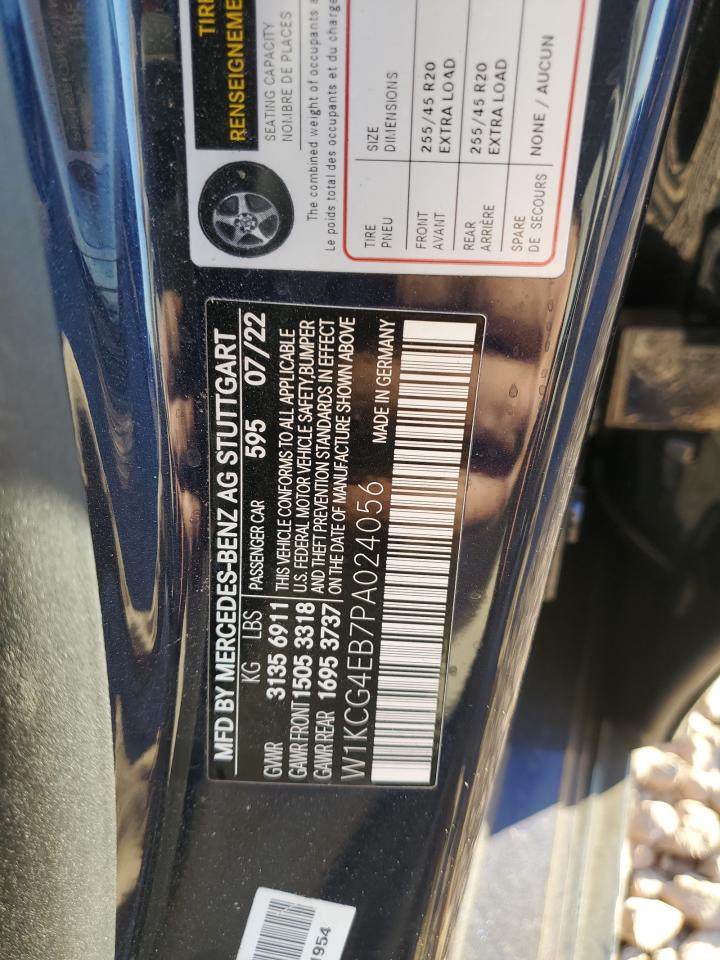 2023 MERCEDES-BENZ EQS SEDAN 580 4MATIC VIN:W1KCG4EB7PA024056