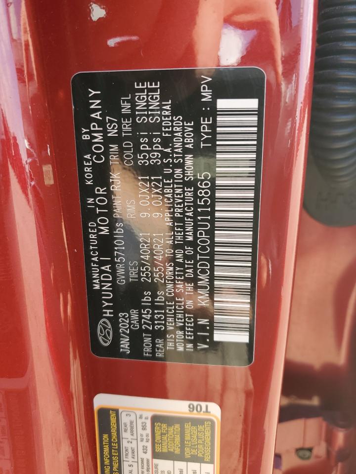 2023 GENESIS GV70 BASE VIN:KMUMCDTC0PU115865