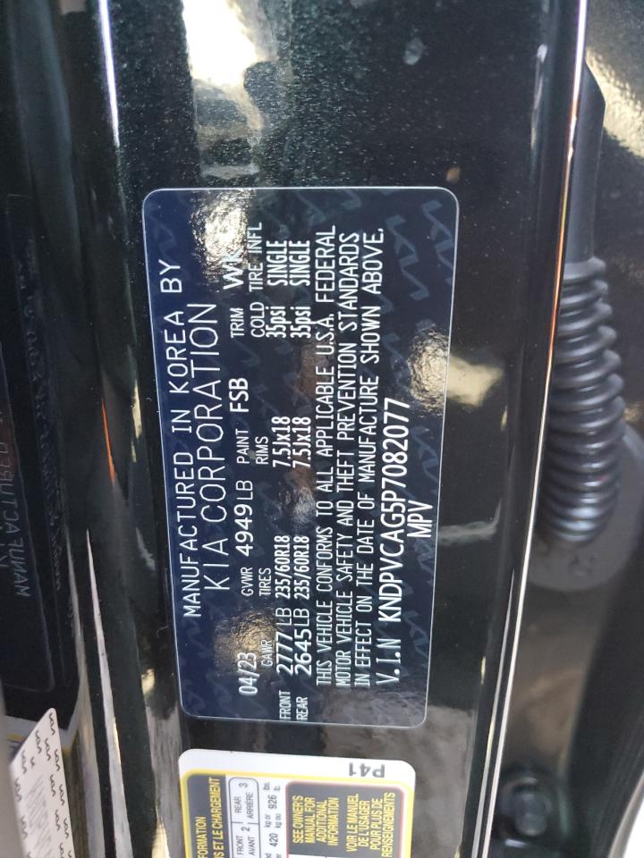 2023 KIA SPORTAGE EX VIN:KNDPVCAG5P7082077