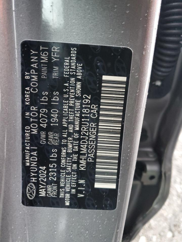 2024 HYUNDAI ELANTRA BLUE VIN:KMHLM4DJ2RU118192