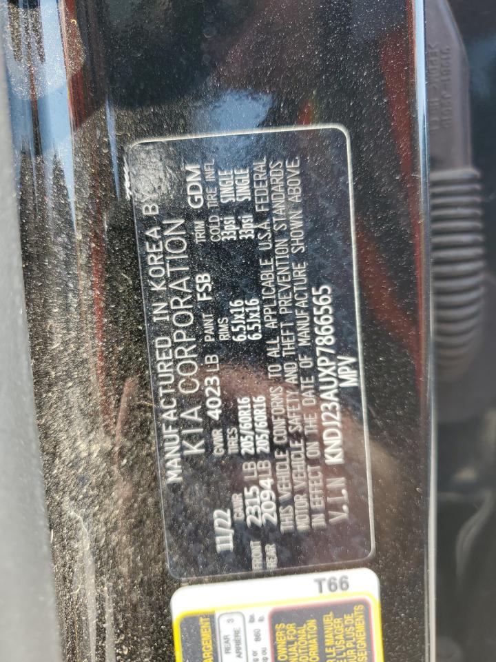 2023 KIA SOUL LX VIN:KNDJ23AUXP7866565