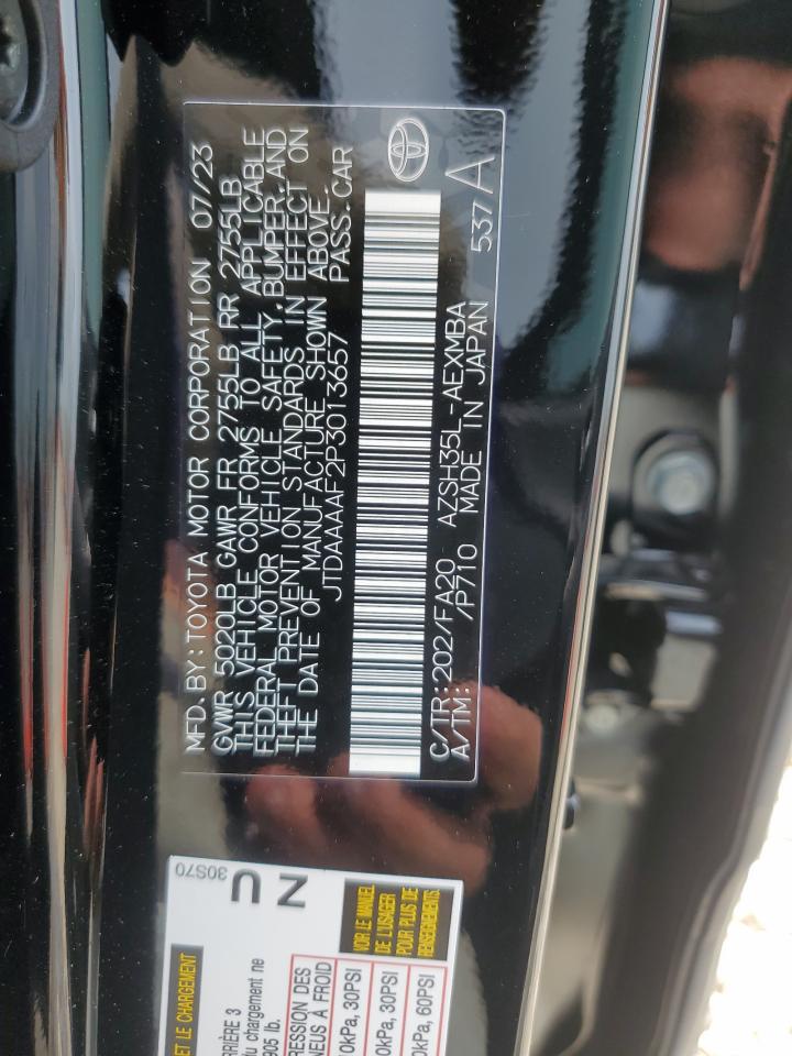 2023 TOYOTA CROWN XLE VIN:JTDAAAAF9P3013140