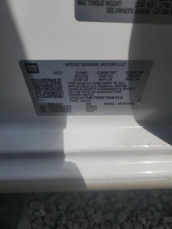 2024 CHEVROLET SILVERADO K2500 HEAVY DUTY LT VIN:1GC4YNE79RF266415