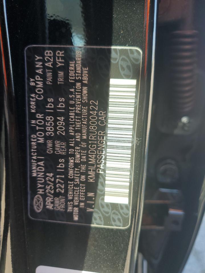 2024 HYUNDAI ELANTRA SEL VIN:KMHLM4DG1RU800422