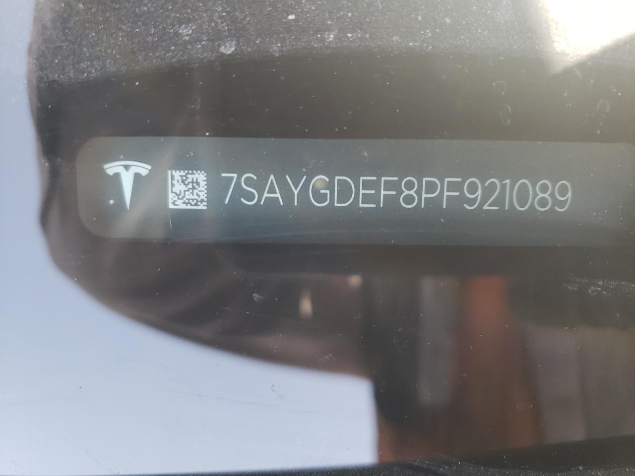 2023 TESLA MODEL Y VIN:7SAYGDEF8PF921089