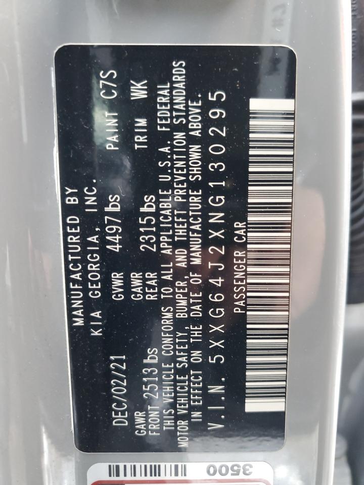 2022 KIA K5 GT LINE VIN:5XXG64J2XNG130295