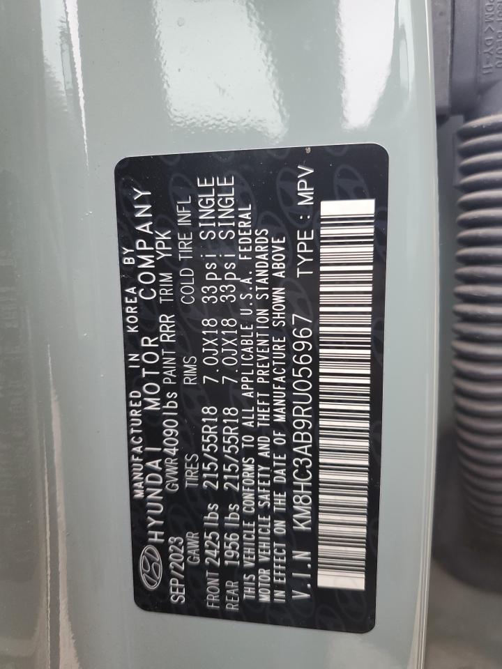 2024 HYUNDAI KONA SEL VIN:KM8HC3AB9RU056967