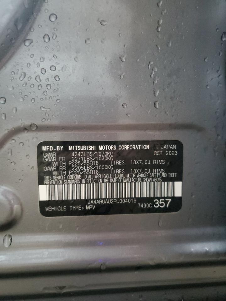 2024 MITSUBISHI OUTLANDER SPORT S/SE VIN:JA4ARUAU2RU004019