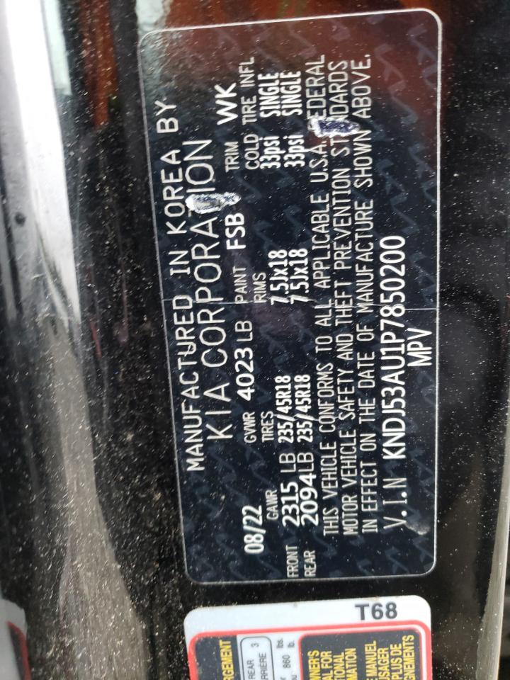 2023 KIA SOUL GT LINE VIN:KNDJ53AU1P7850200