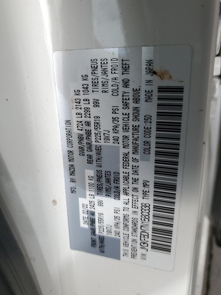 2022 MAZDA CX-5 PREMIUM VIN:JM3KFBDM7N1580338